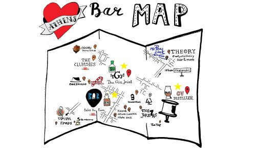 Athens Bar Map – update